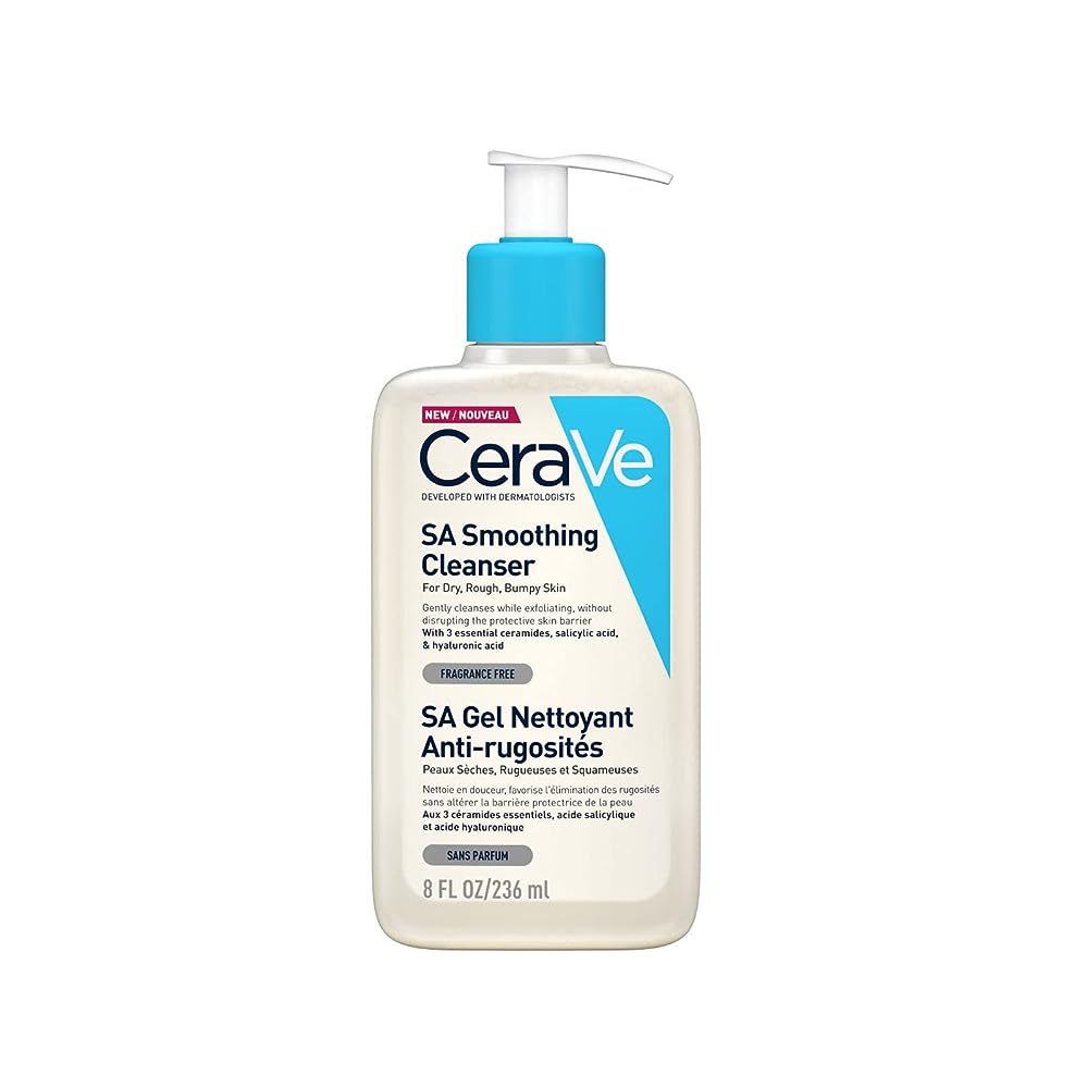 Cerave SA Smoothing Cleanser for Dry Rough Bumpy Skin | Grocsy