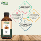 Organic Zing Mace (Myristica Fragrans) Oil | Pure & Natural Essential Oil for Skin Care, Haircare, Aroma & Diffusers | Grocsy