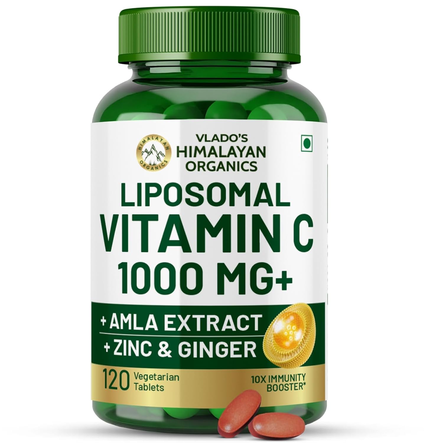 Himalayan Organics Liposomal Vitamin C 1000 mg Tablets | Grocsy