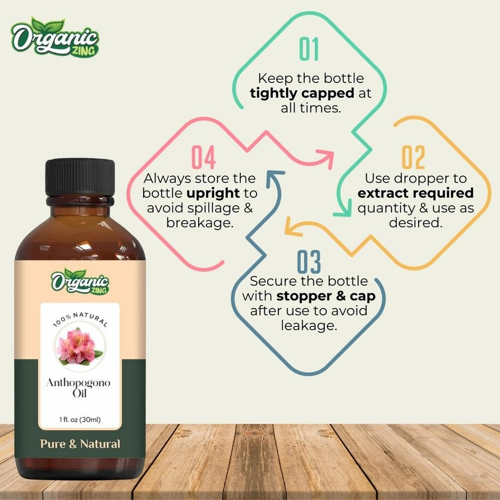 Organic Zing Anthopogon (Rhododendron anthopogon) Oil | Pure & Natural Essential Oil for Skincare, Aroma & Diffusers | Grocsy