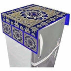Cotton Refrigerator Cover Set - Blue | Grocsy
