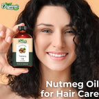 Organic Zing Nutmeg (Myristica Fragrans) Oil | Pure & Natural Essential Oil for Aroma, Diffusers, Skincare & Hair Care | Grocsy