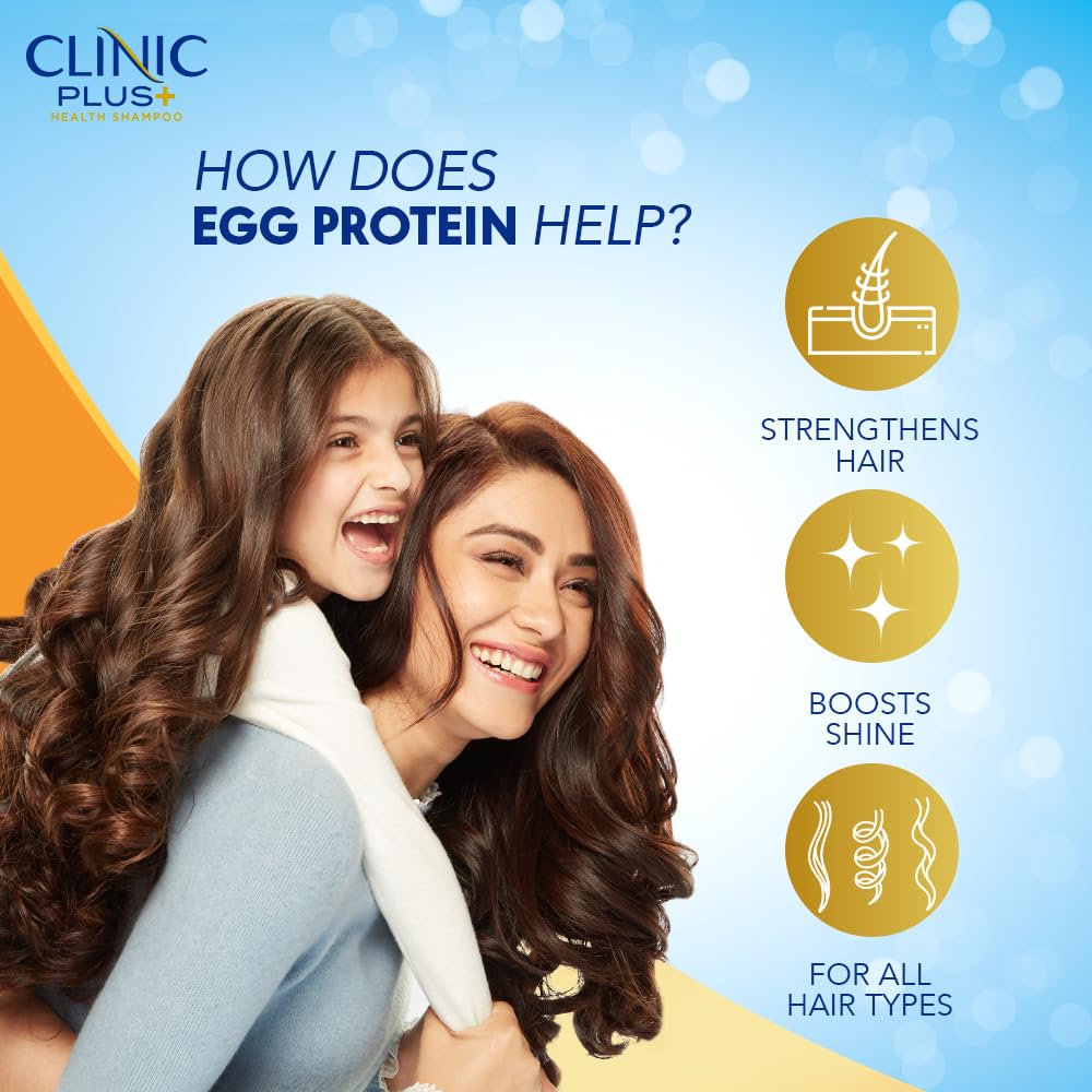 Clinic Plus Strength & Shine with Egg Protein Shampoo | Grocsy