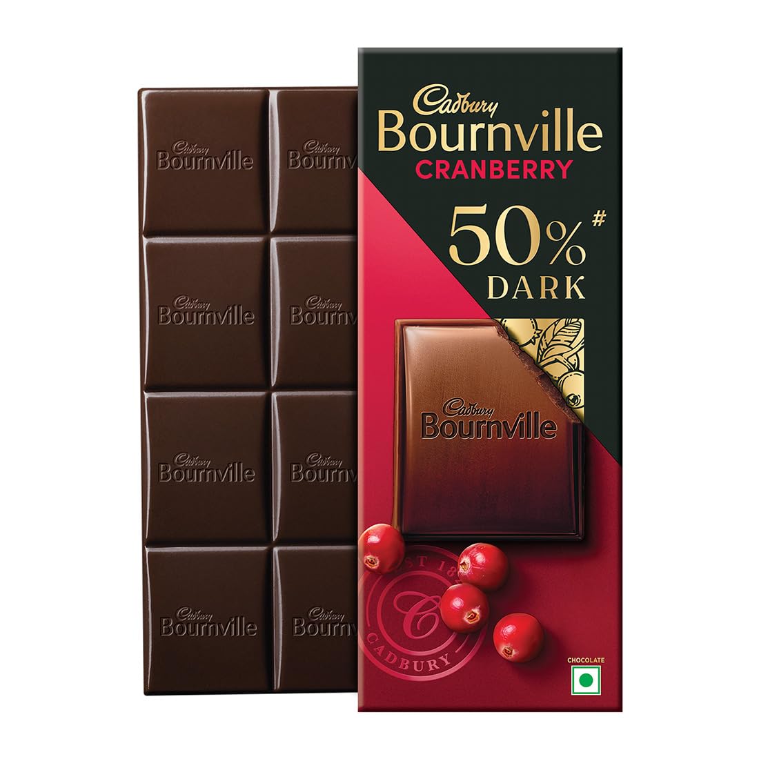 Cadbury Bournville Cranberry Dark Chocolate Bar | Grocsy