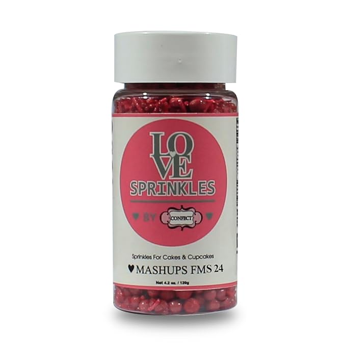 Confect Ruby Red | Sprinkles Bottle for Decoration Bottle | Grocsy