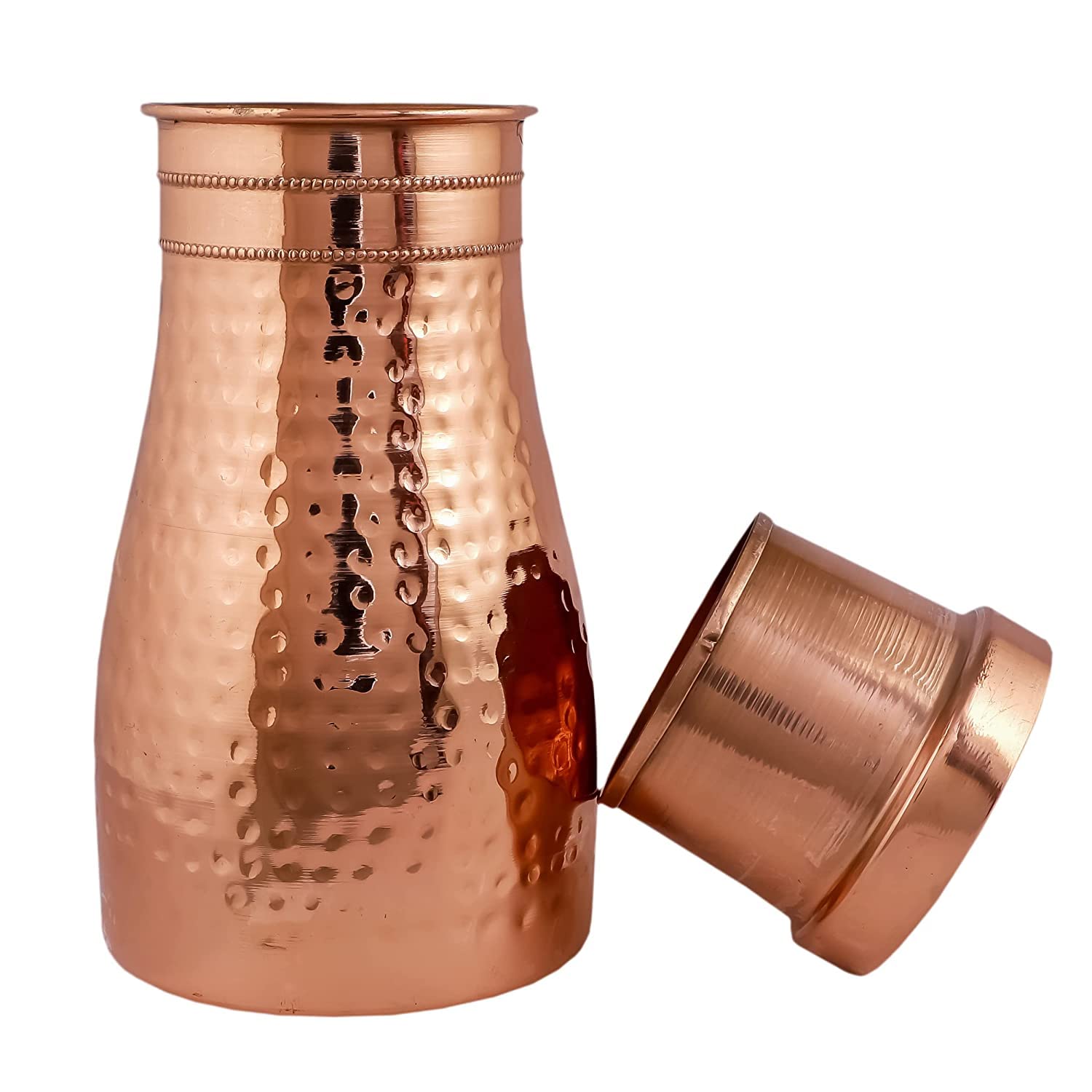 KC Pure Copper Designer Copper Water Bottle 1250 ML | Grocsy