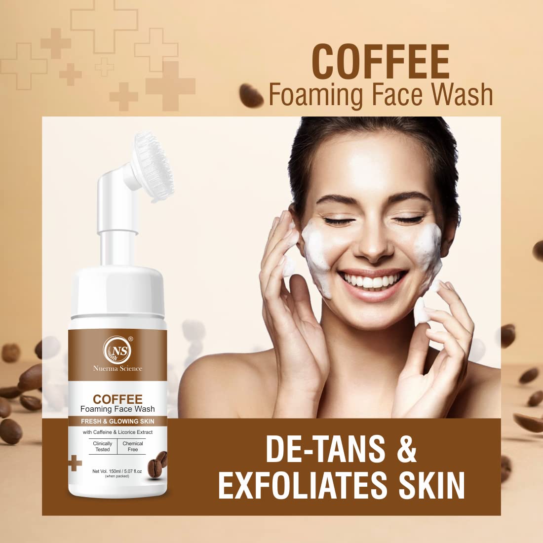 Nuerma Science Coffee Foaming Face Wash | Grocsy