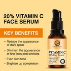 Nuerma Science 20% Vitamin C Face Serum | Brightens & Revitalizes Skin | Grocsy
