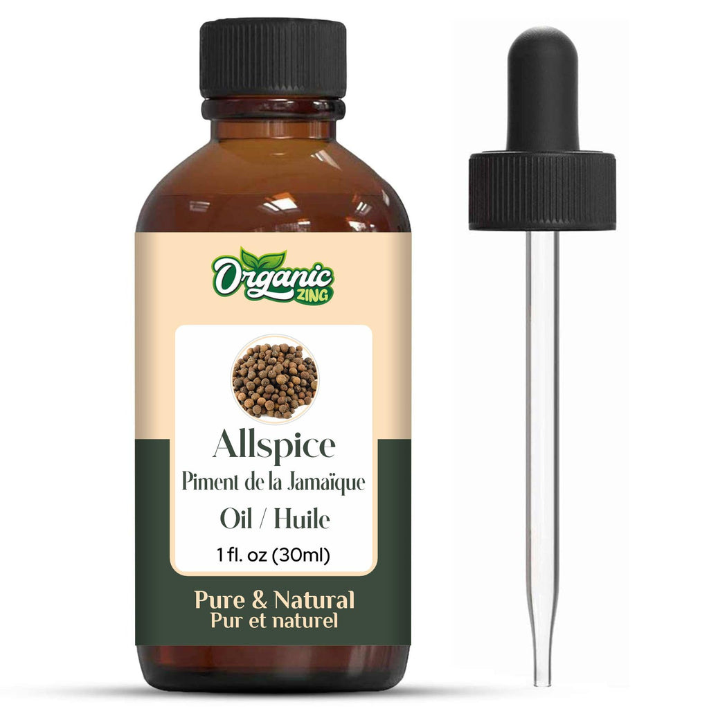 Organic Zing Allspice (Pimenta dioica) Oil | Pure & Natural Essential Oil for Skincare, Hair Care, Aroma & Diffusers | Grocsy