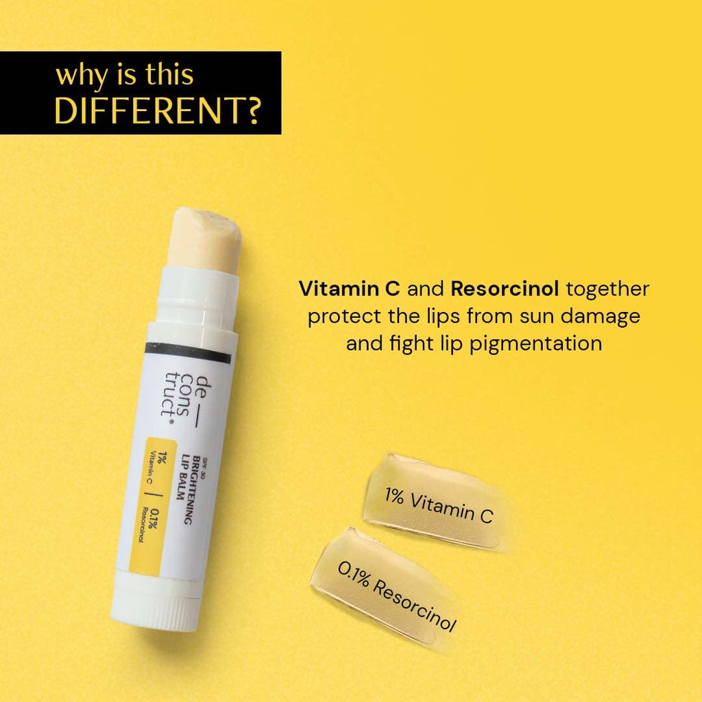 Deconstruct Brightening Lip Balm with SPF 50 - For Dark, Pigmented, Dry, Flaky Lips | Grocsy