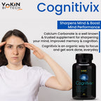 Vokin Biotech Cognitivix -Unique Brain activation Ginkgo Biloba With Ginseng extract Veg capsule | Grocsy