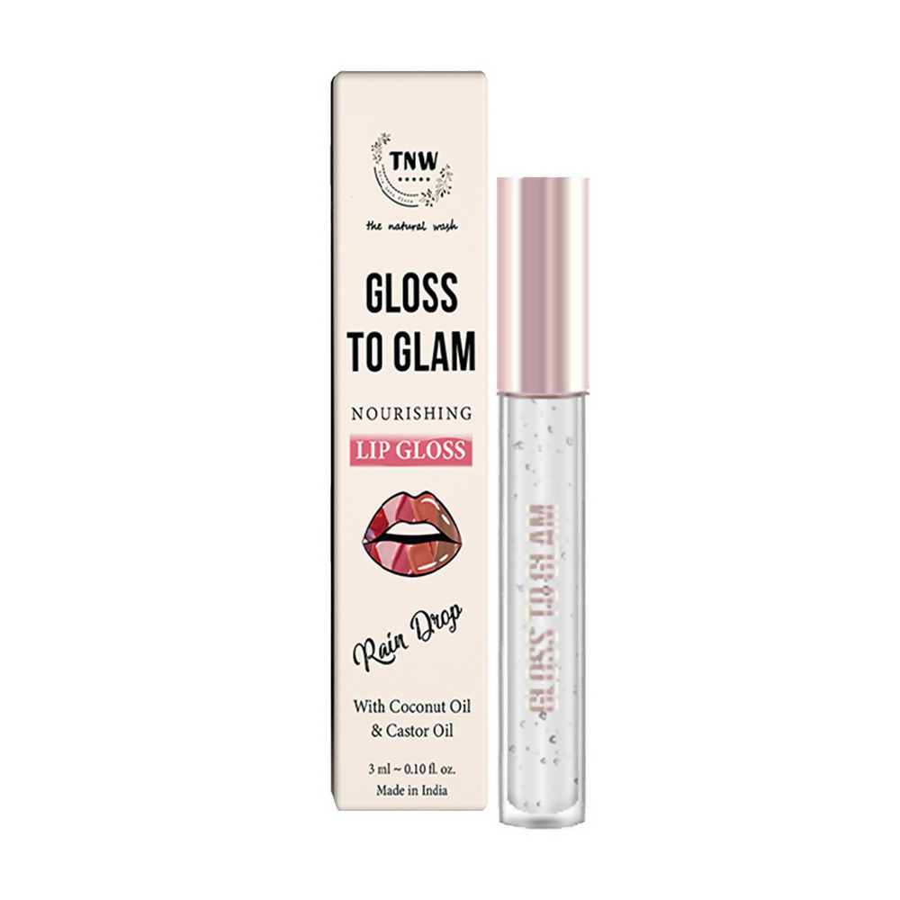 The Natural Wash Gloss To Glam Nourishing Lip Gloss - Raindrop | Grocsy