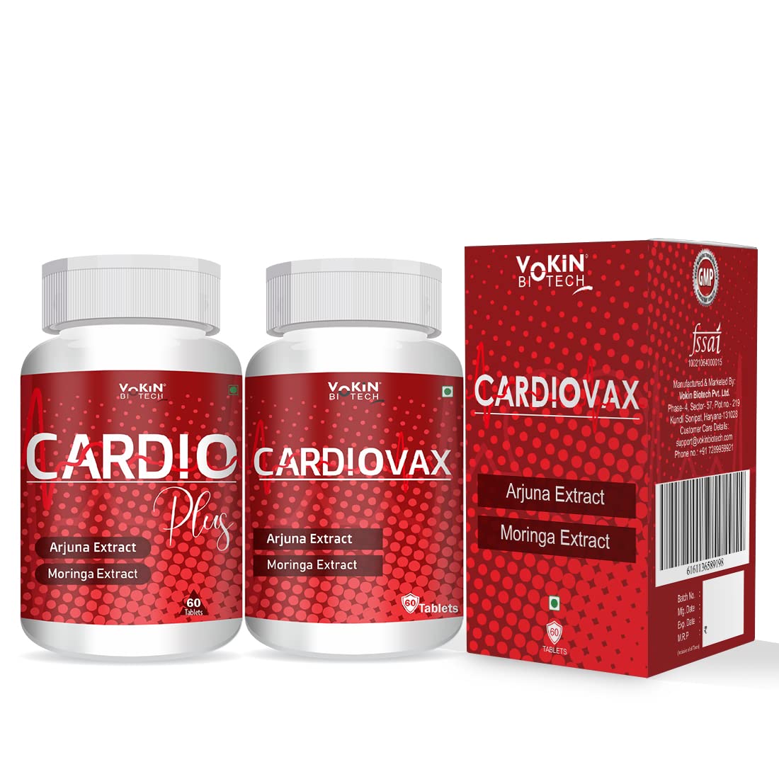 Vokin Biotech Natural Cardiovax Tablets | Grocsy