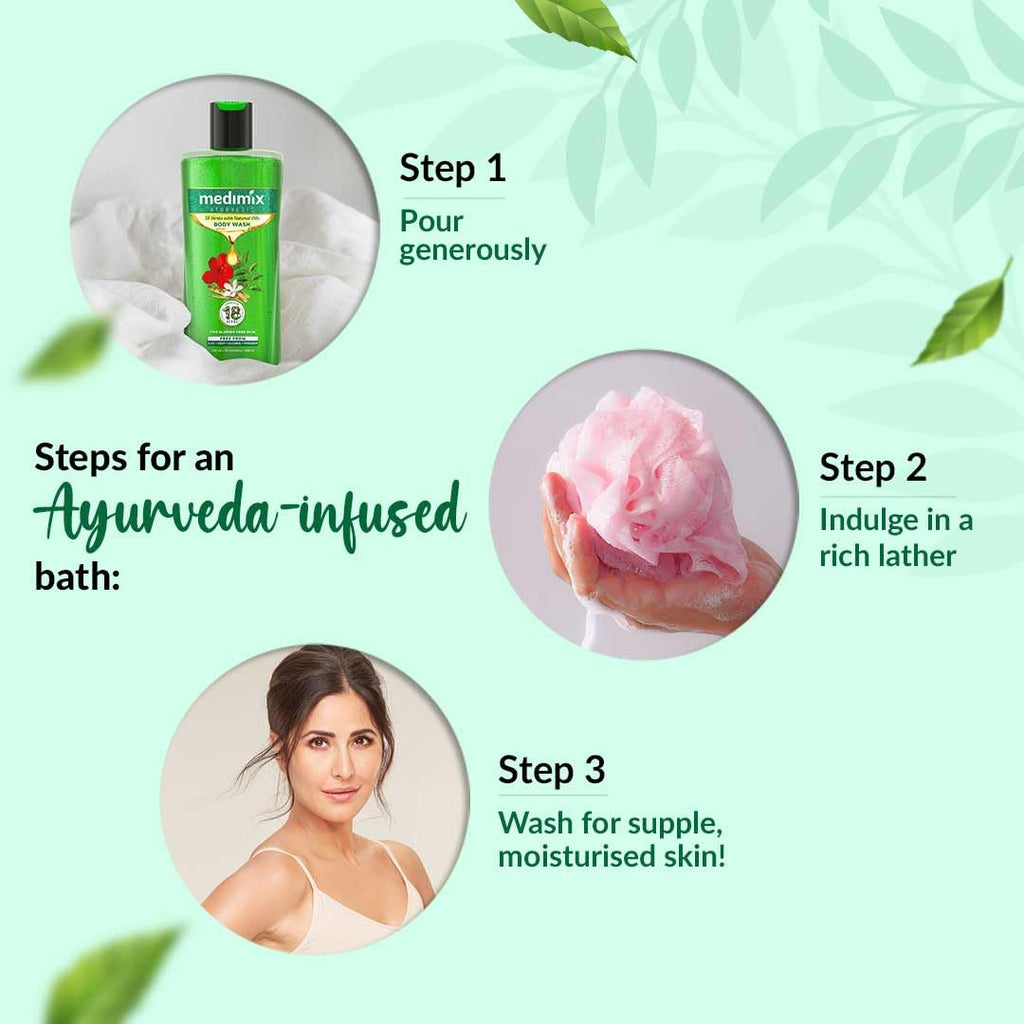 Medimix Ayurvedic 18 Herbs Body Wash With Natural Oils | Grocsy