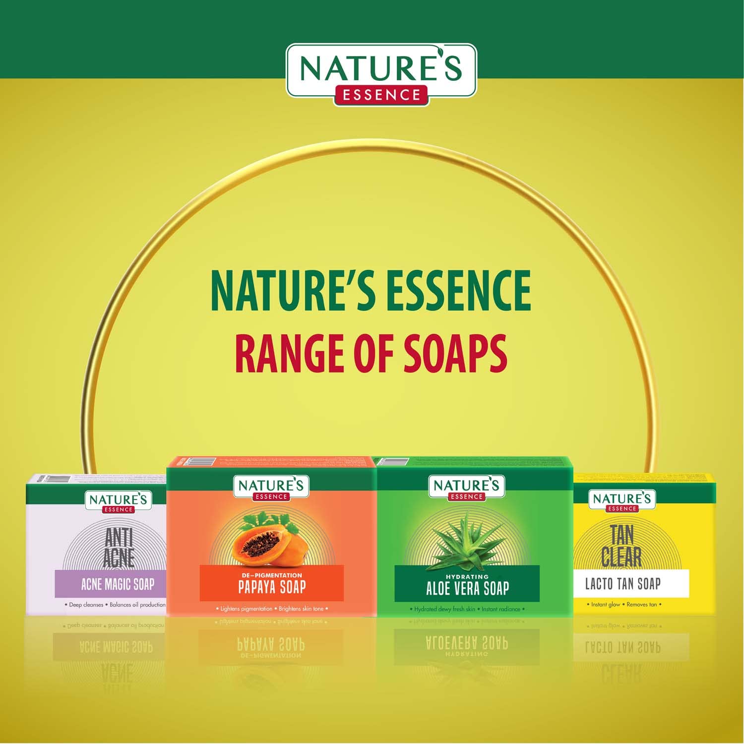 Nature's Essence Caressence Lacto Tan Removal Bathing Soap | Grocsy