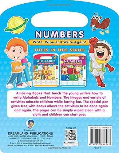 Dreamland Write and Wipe Book - Numbers | Grocsy