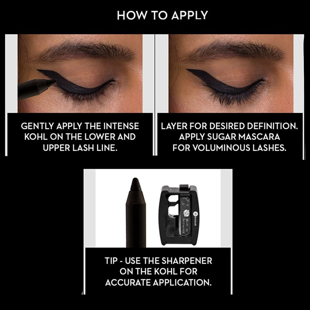 Sugar Stroke Of Genius Heavy-duty Kohl - Back To Black (Black) | Grocsy