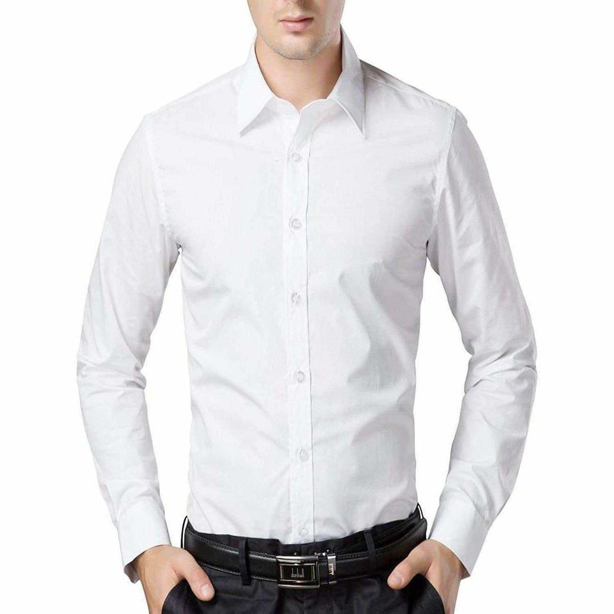 Men's Cotton Solid Full Sleeve Shirts | Grocsy