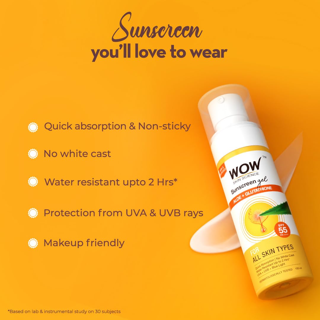 Wow Skin Science Sunscreen Matte Finish - SPF 55 PA++ | Grocsy