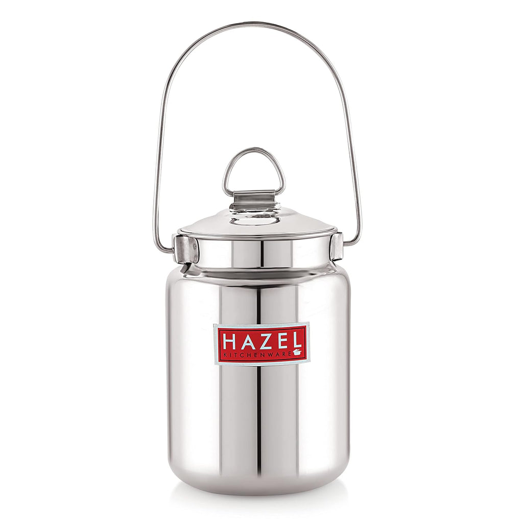 HAZEL Stainless Steel Plain Barani, 1 LTR | Grocsy