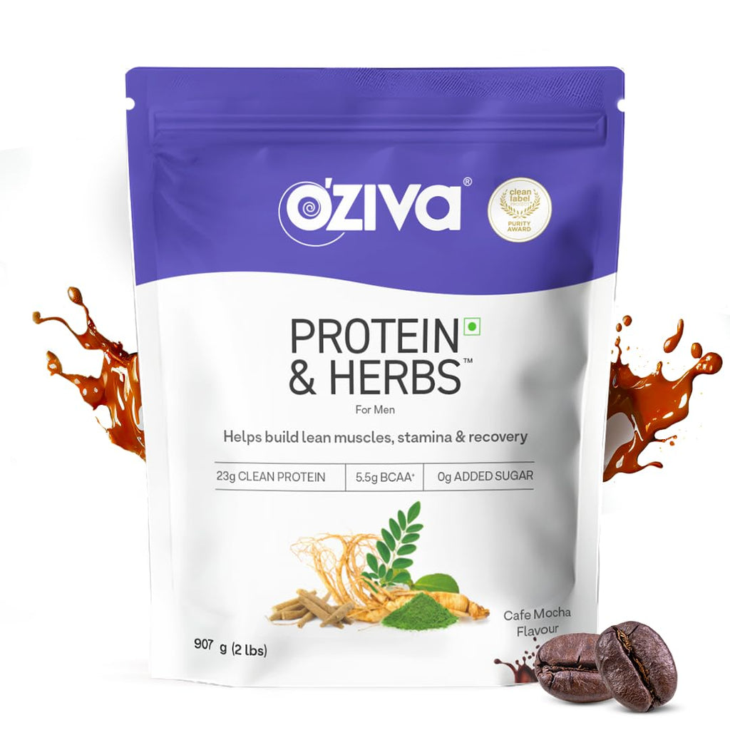 OZiva Protein & Herbs for Men | Grocsy