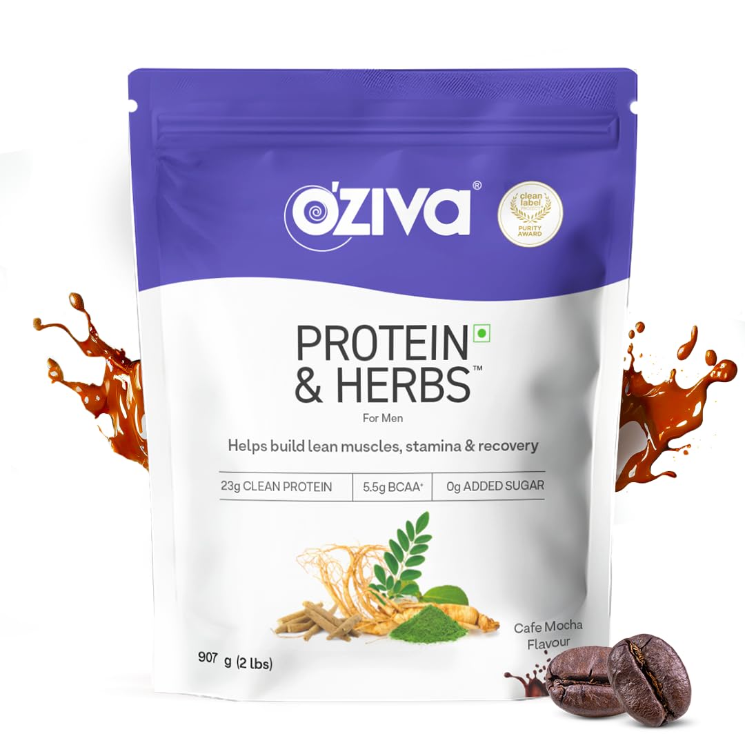 OZiva Protein & Herbs for Men | Grocsy