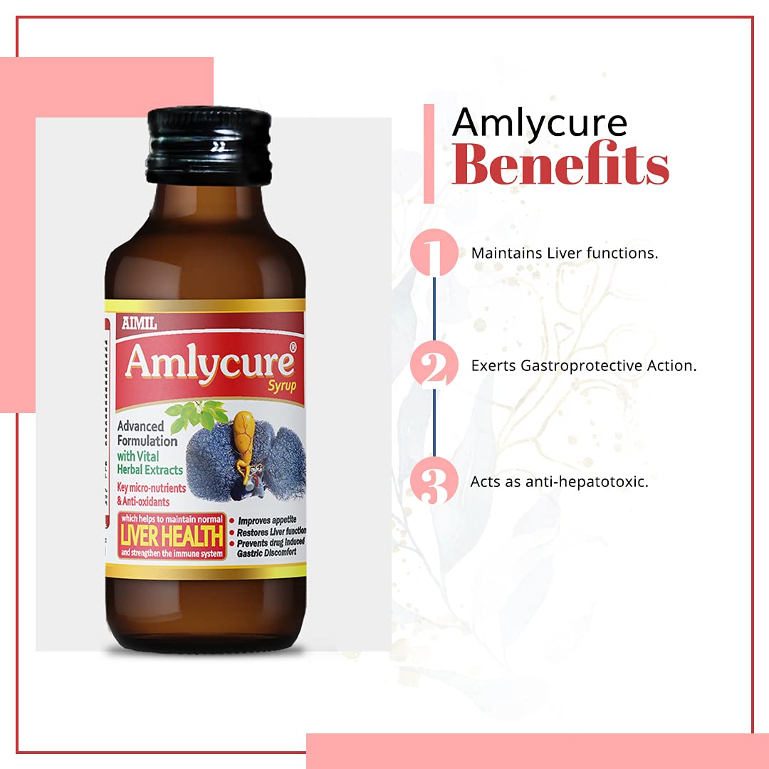 Aimil Ayurvedic Amlycure Liver Health Syrup | Grocsy