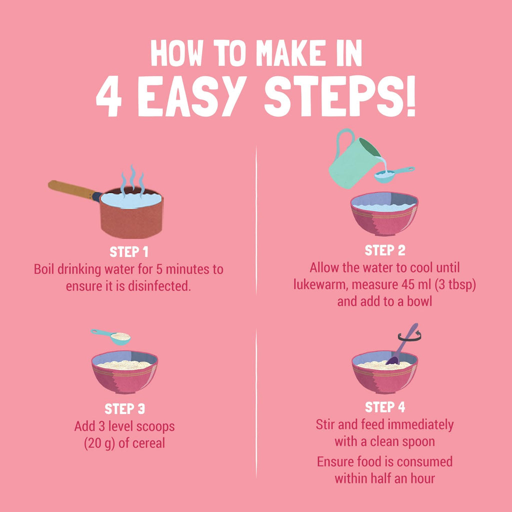 Slurrp Farm Instant Cereal With Ragi, Rice & Strawberry with Milk | Grocsy
