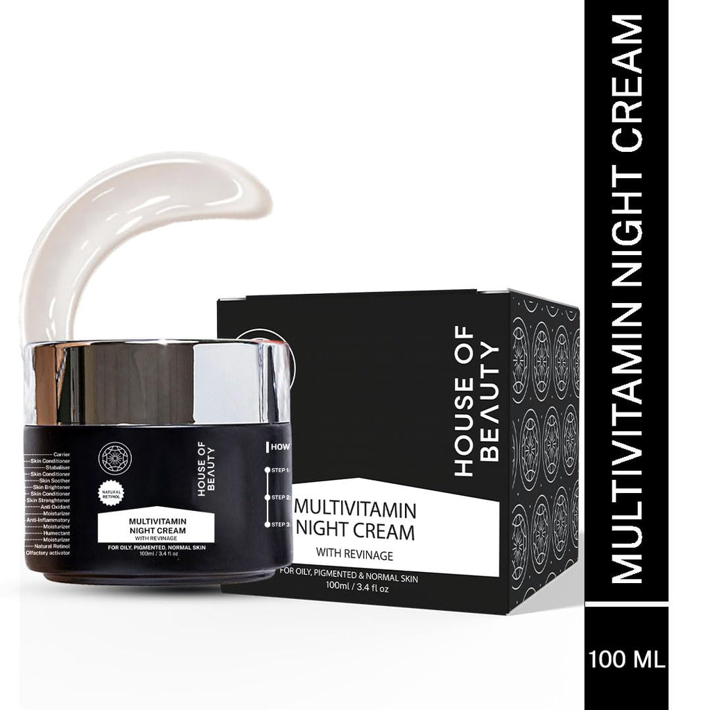 House Of Beauty Multivitamin Nourish Night Cream With Revinage For Face | Grocsy