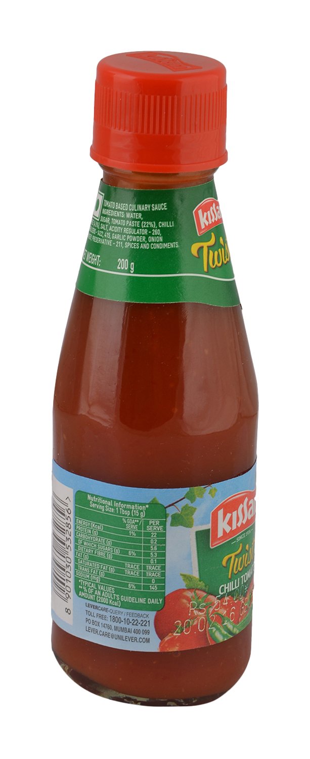 Kissan Ketchup - Twist Tomato Chilli | Grocsy
