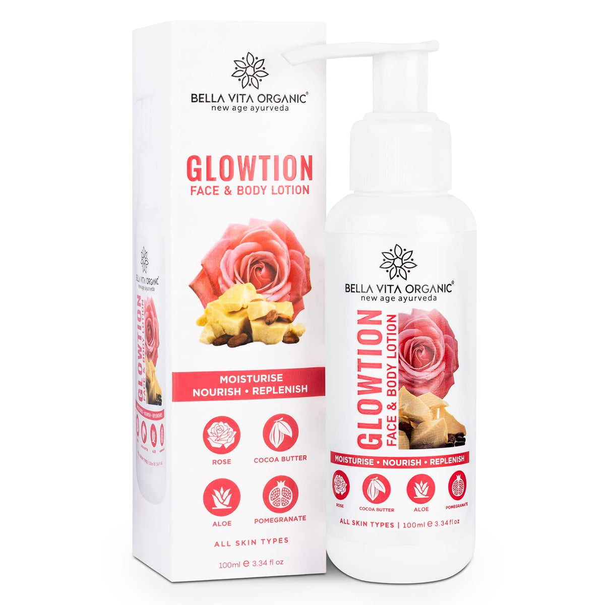 Bella Vita Organic Glowtion Face & Body Butter Lotion | Grocsy