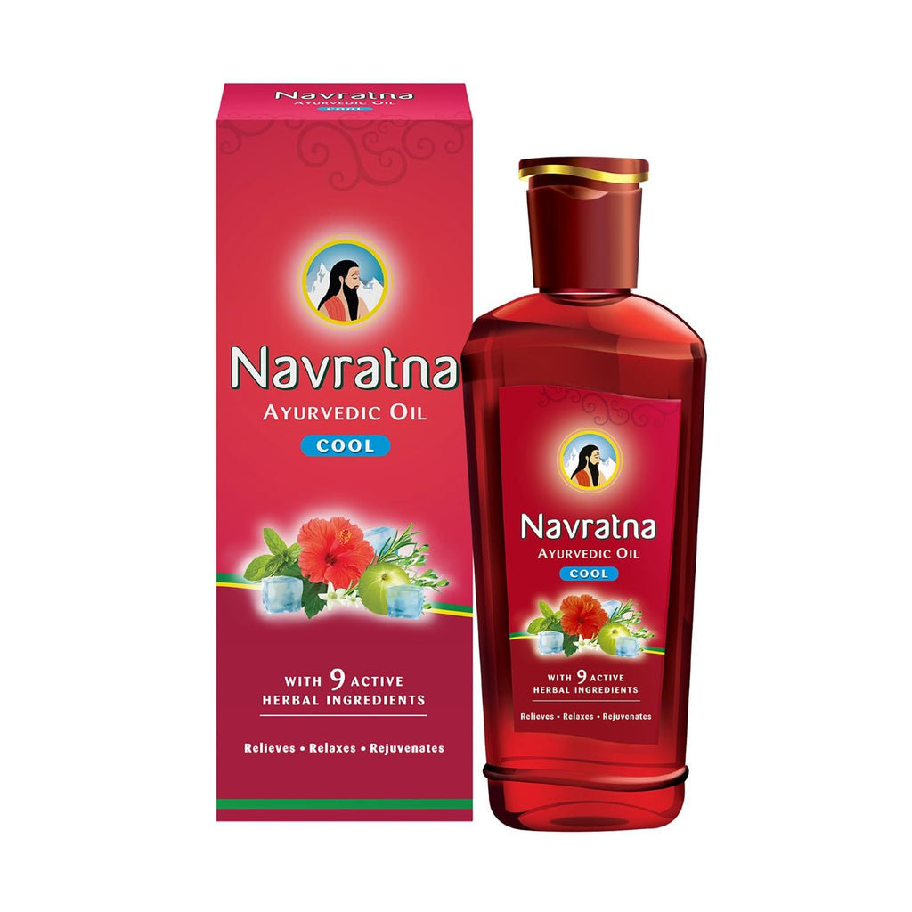 Navratna Ayurvedic Cool Hair Oil | Grocsy