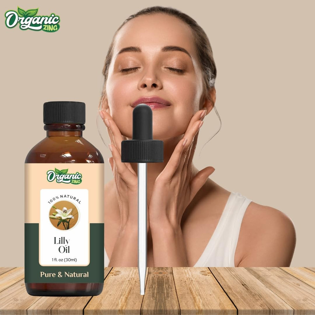 Organic Zing Lily (Lilium Auratum) Oil | Pure & Natural Essential Oil for Skincare & Aroma & Diffusers | Grocsy