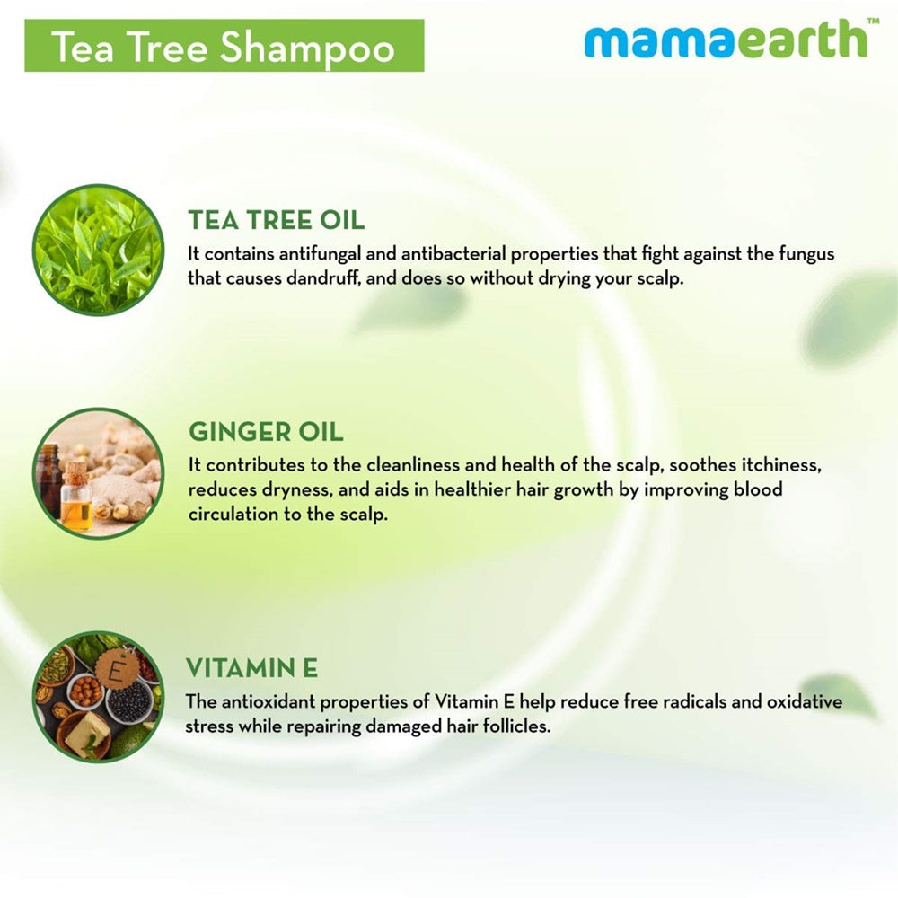 Mamaearth Tea Tree Shampoo & Onion Hair Oil | Grocsy