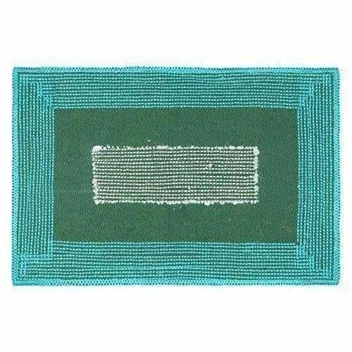 Cotton Blend Diana Door Mat/Bath Mat - Blue Color | Grocsy