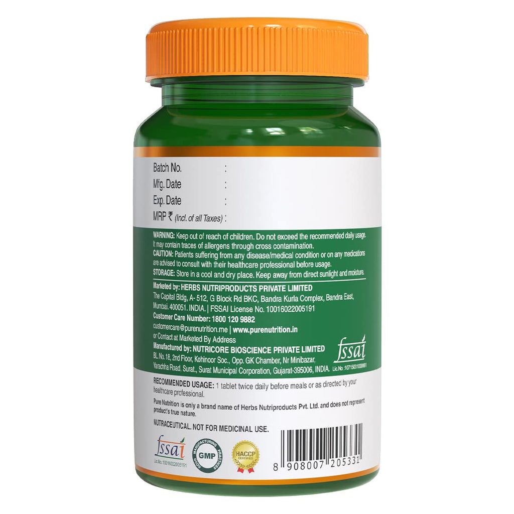 Pure Nutrition Naturals Milk Thistle Liver Detox Veg Tablets | Grocsy