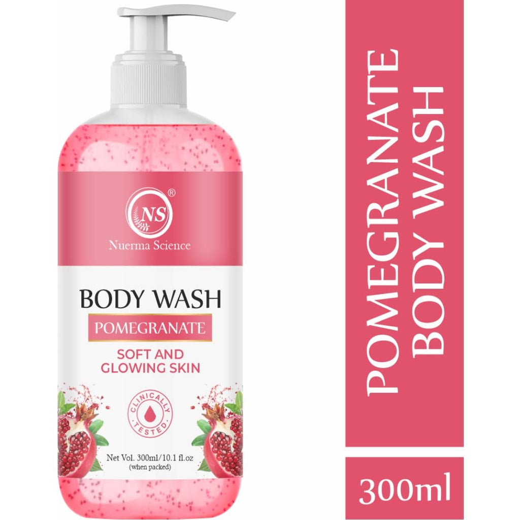 Nuerma Science Pomegranate Body Wash | For Soft & Glowing Skin | Grocsy