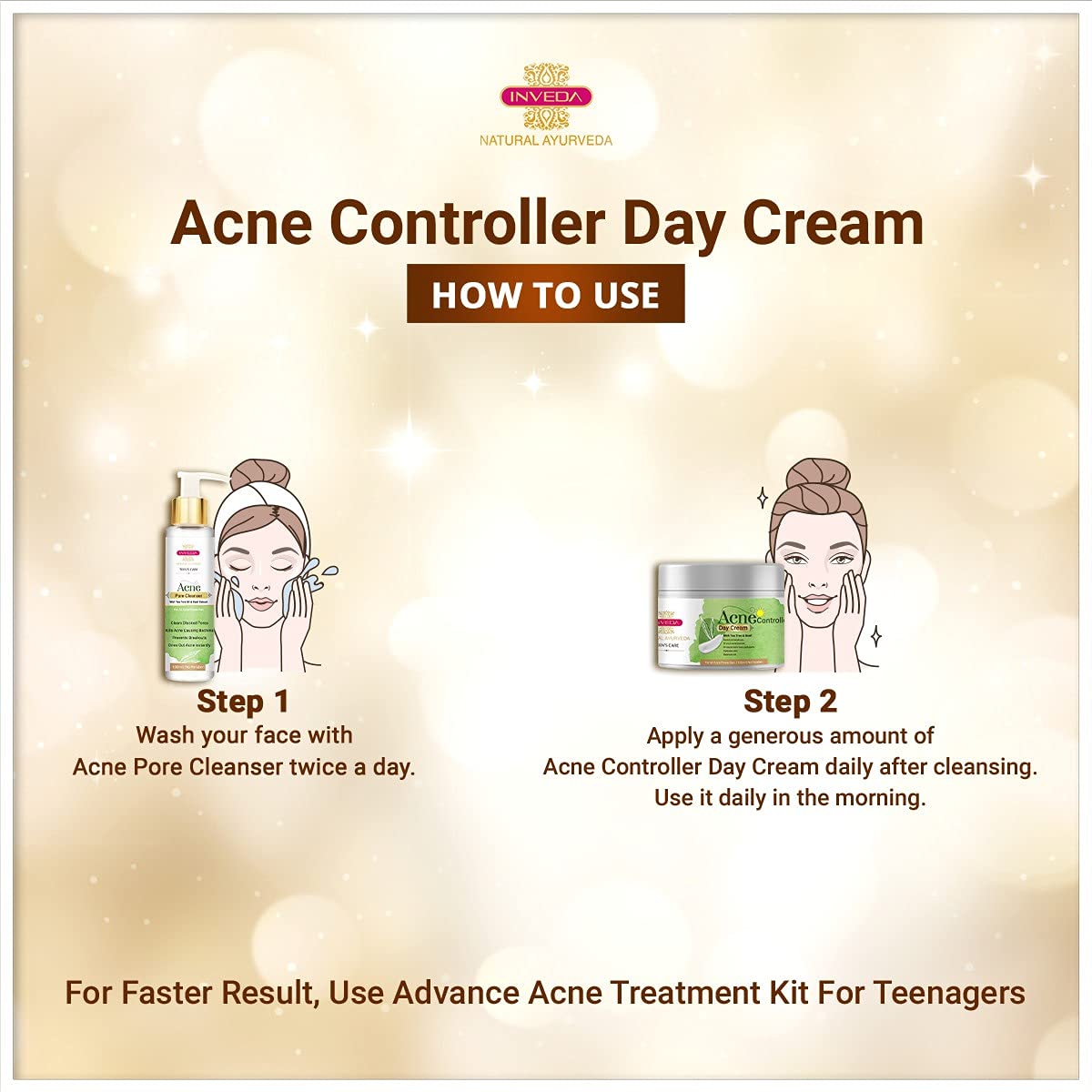Inveda Acne Controller Day Cream | Grocsy