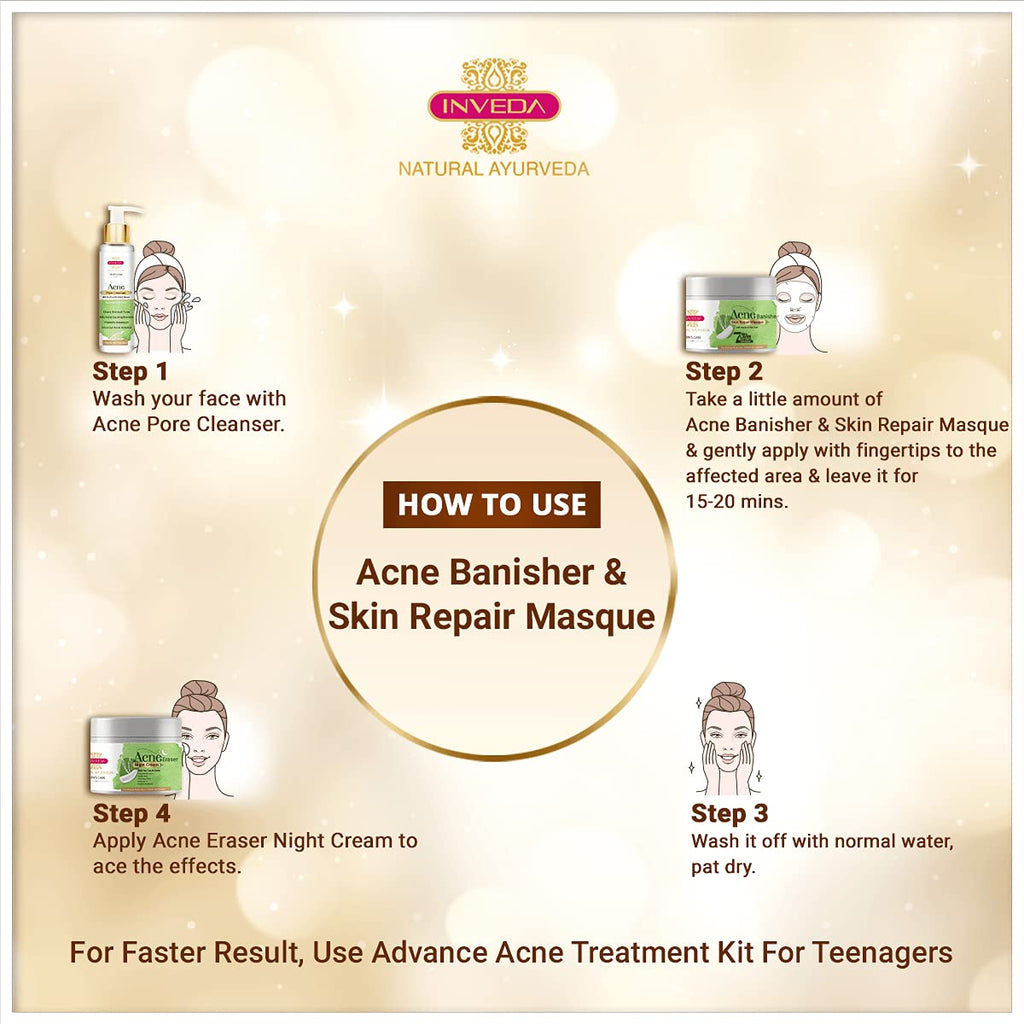 Inveda Acne Banisher & Skin Repair Masque | Grocsy