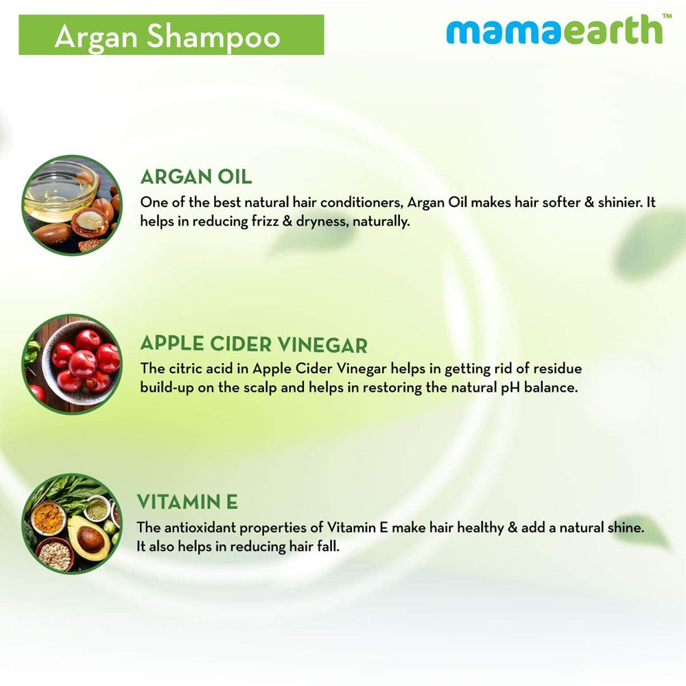 Mamaearth Argan Shampoo & Conditioner Combo - Limited Time Offer | Grocsy