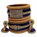 Silk Thread Bangles and Ear Rings