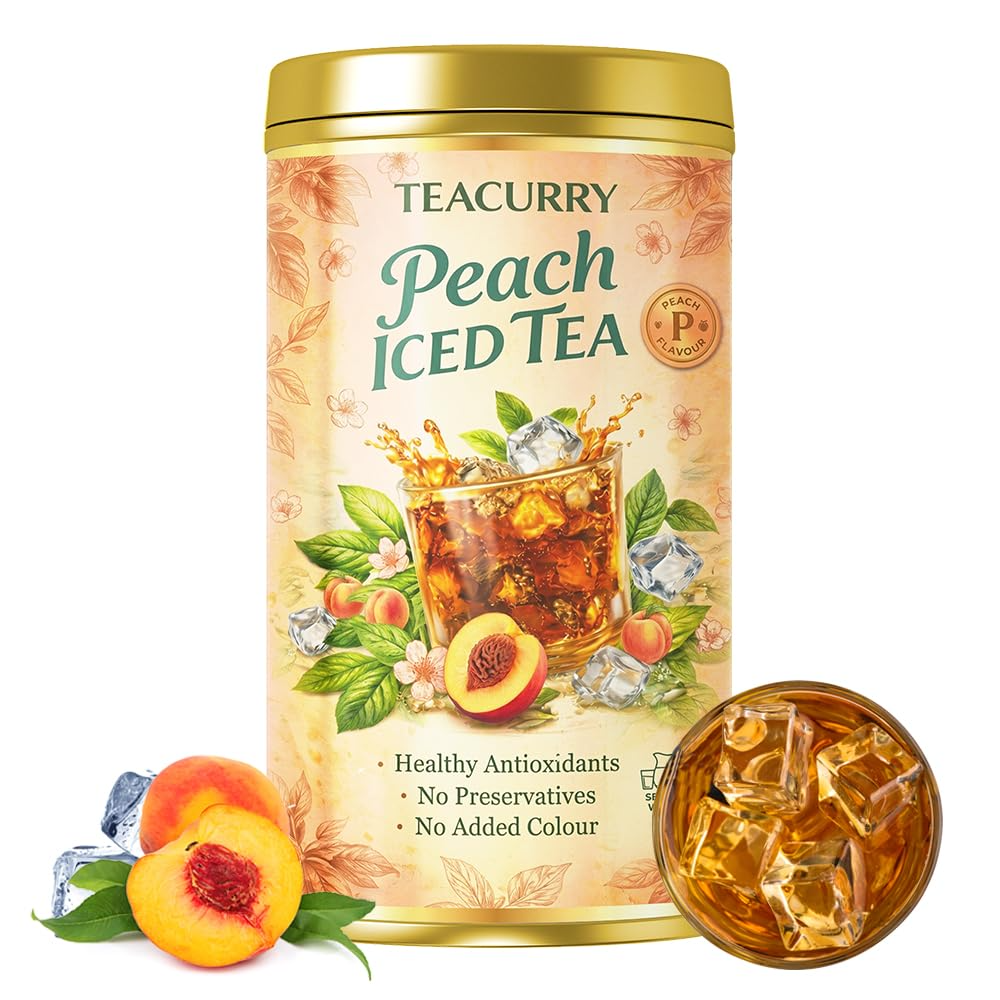 Teacurry Peach Instant Iced Tea Mix | Grocsy