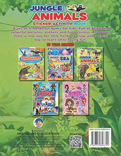 Dreamland Sticker Activity Book - Jungle Animals | Grocsy