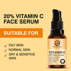 Nuerma Science 20% Vitamin C Face Serum | Brightens & Revitalizes Skin | Grocsy