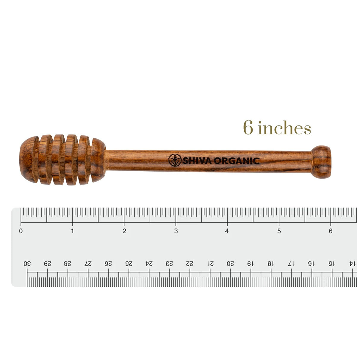 Shiva Organic's Sheesham Wood Honey Dipper | Grocsy