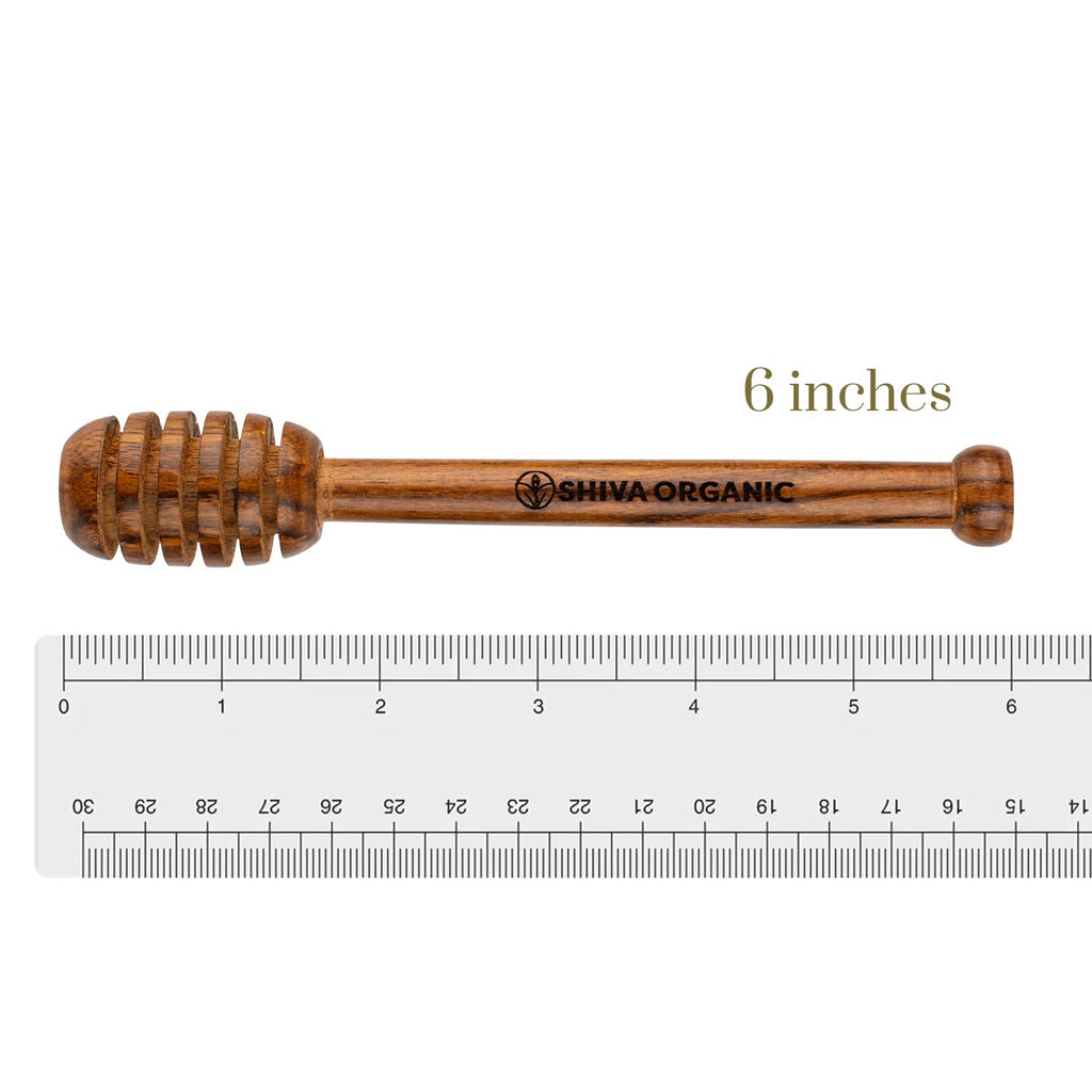Shiva Organic's Sheesham Wood Honey Dipper | Grocsy