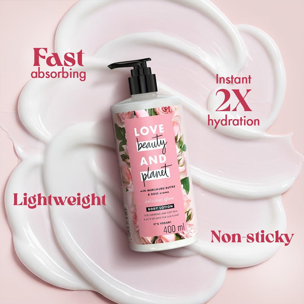 Love Beauty And Planet Murumuru Butter & Rose Body Lotion | Grocsy