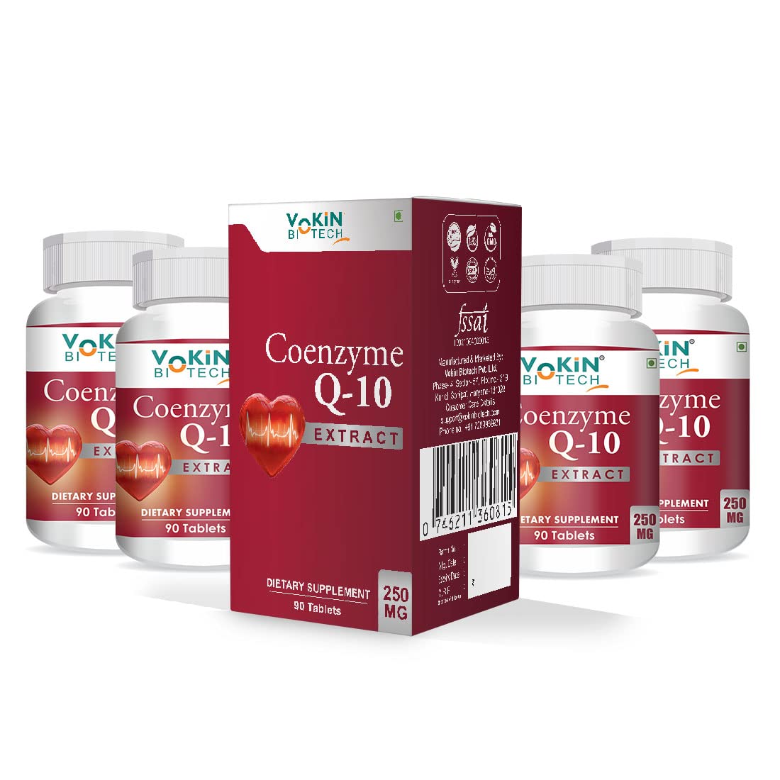Vokin Biotech 100% Natural Coenzyme Q | Grocsy