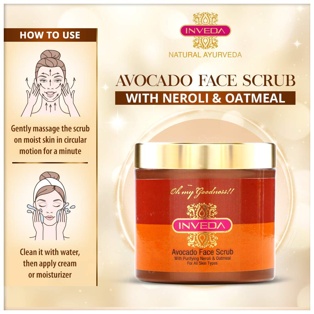 Inveda Avocado Face Scrub | Grocsy