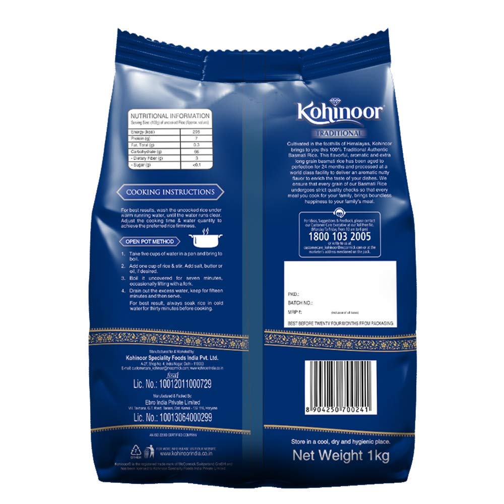 Kohinoor Platinum Authentic Basmati Rice | Grocsy